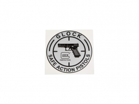 GLOCK SAFE ACTION ステッカー (Size: 4インチ Diameter)