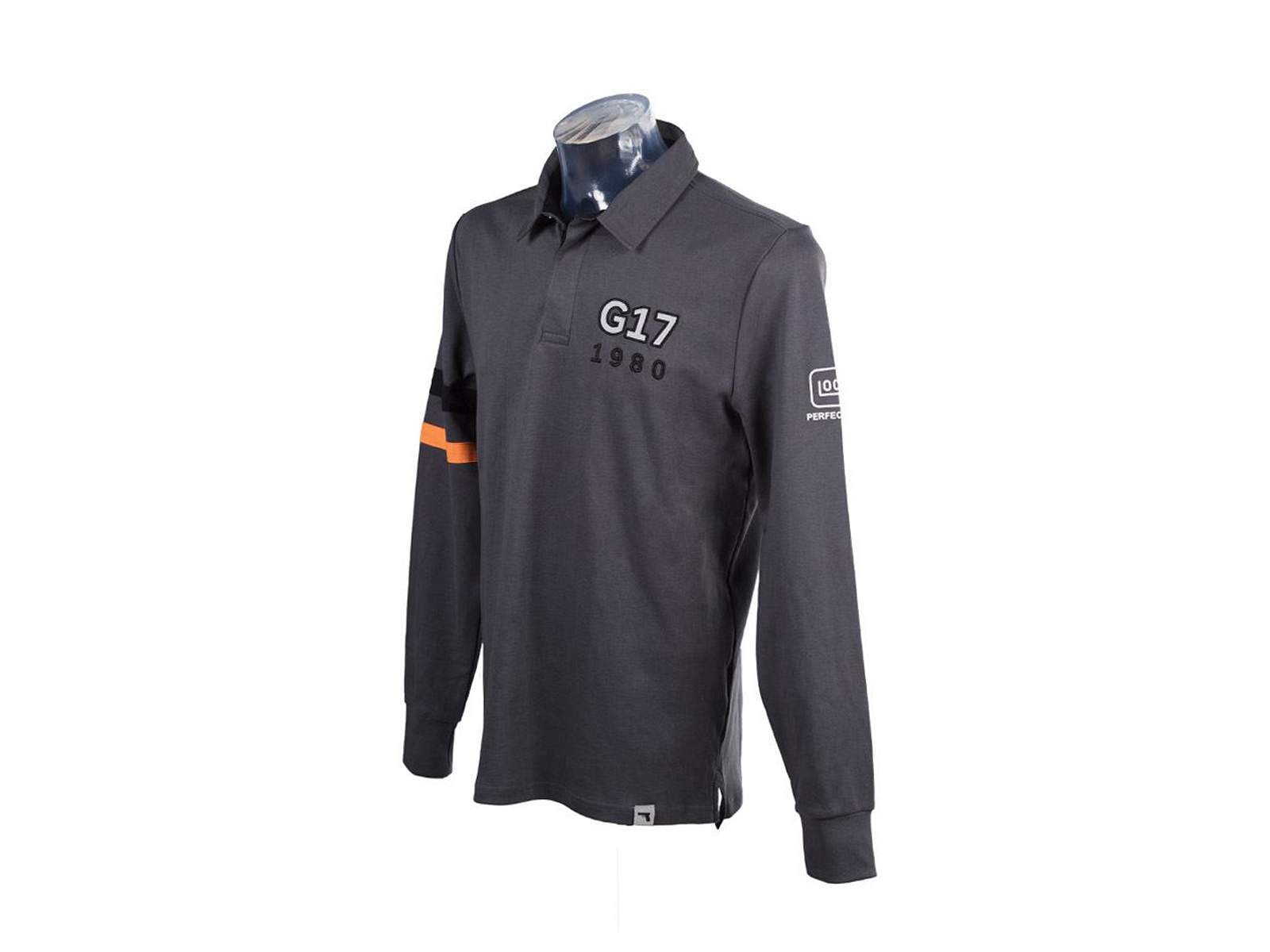 GLOCK APPAREL/SHIRT Long Sleeve GLOCK 17 ラガーシャツ Men's Grey (size M)