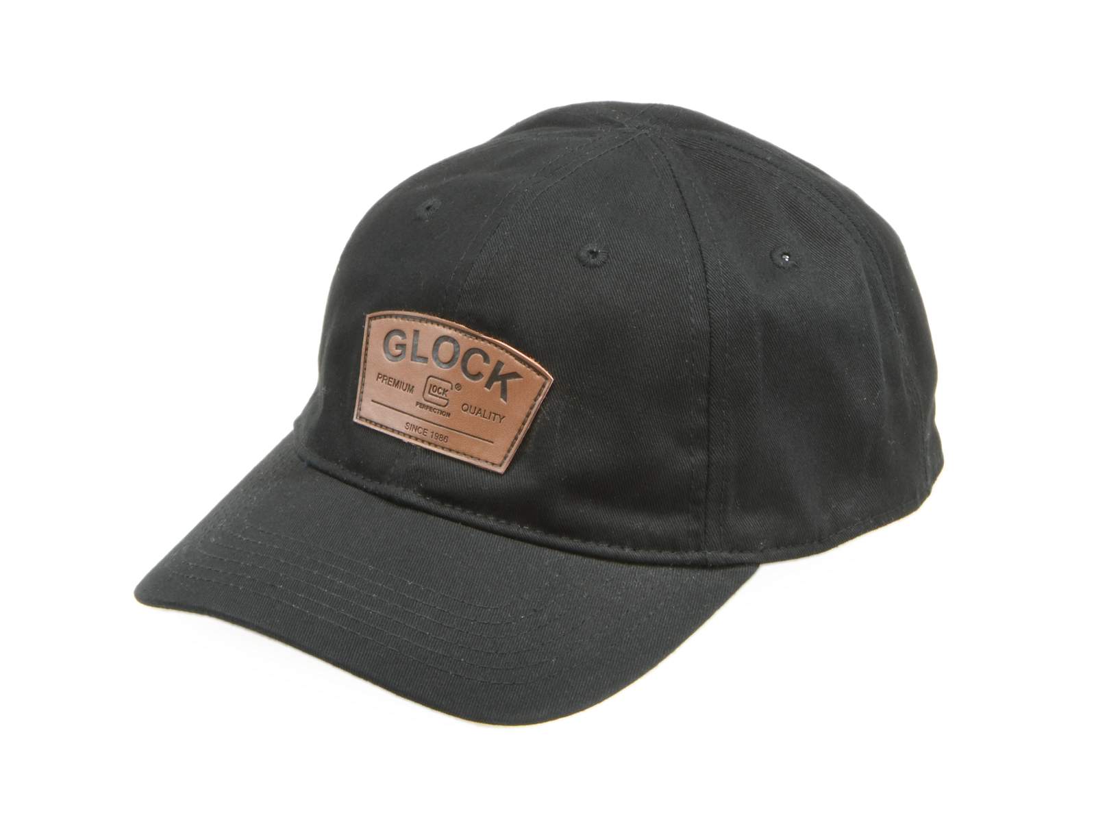 GLOCK HeadWear ベースボールキャップ CLASSIC LeatherPatch (Black)