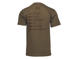 GLOCK APPAREL/SHIRT グロックキャリバーTシャツ Coyote (Men's US size M)